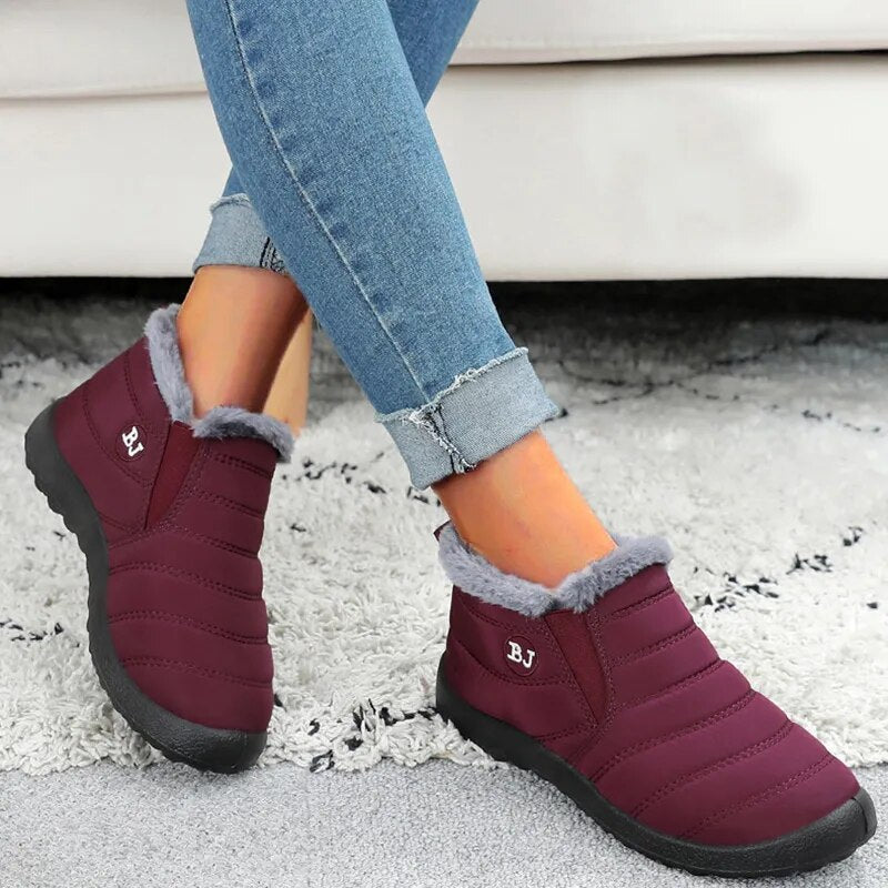 Women Boots Snow Fur Shoes