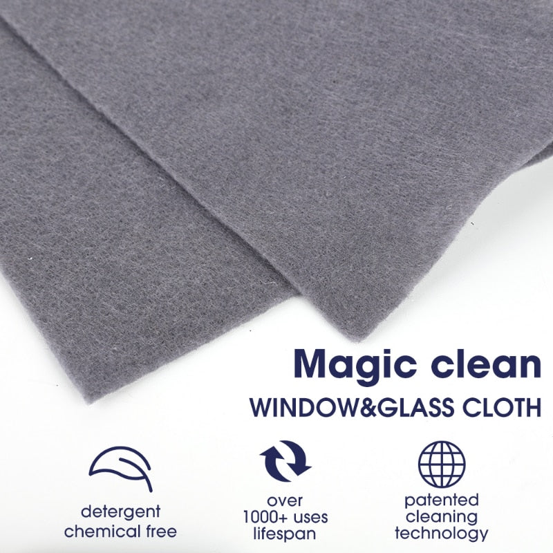 5Pcs Magic Cleaning Cloth Thickened Reusable Microfiber Washing Rags No Trace Glass Wipe Towel for  Kitchen Mirrors Auto Windows