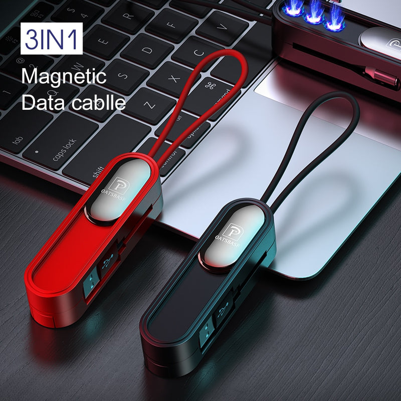 3 in 1 Magnetic USB Cable With Magnetic