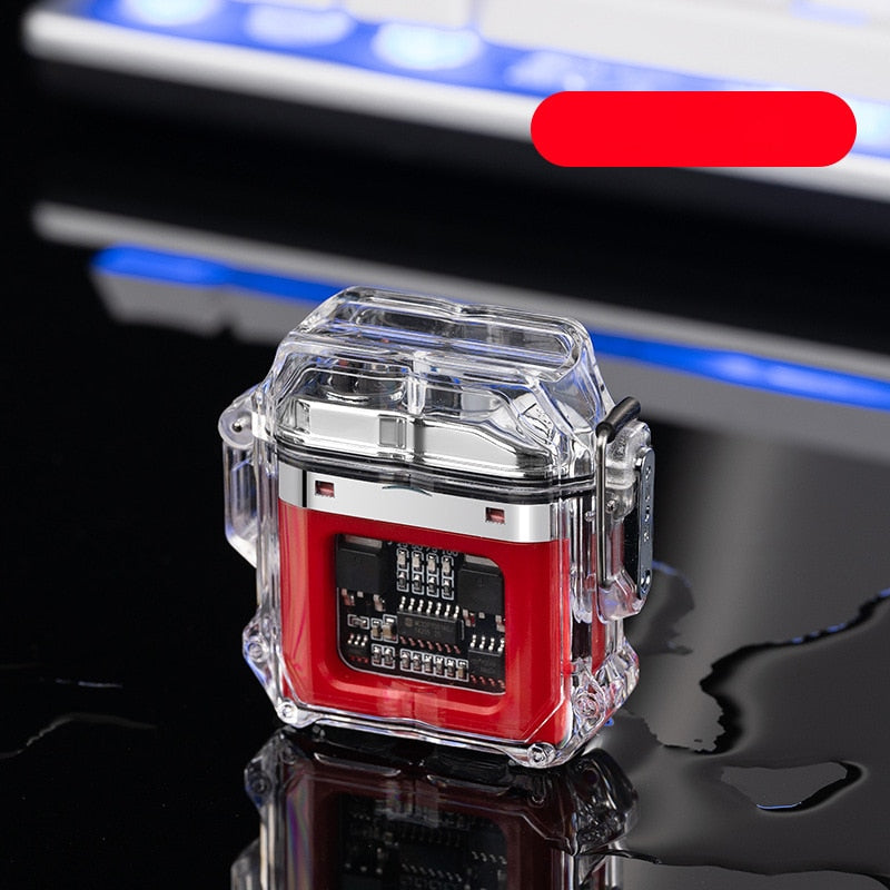 Transparent Waterproof Double Arc Lighter