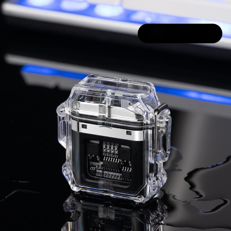 Transparent Waterproof Double Arc Lighter