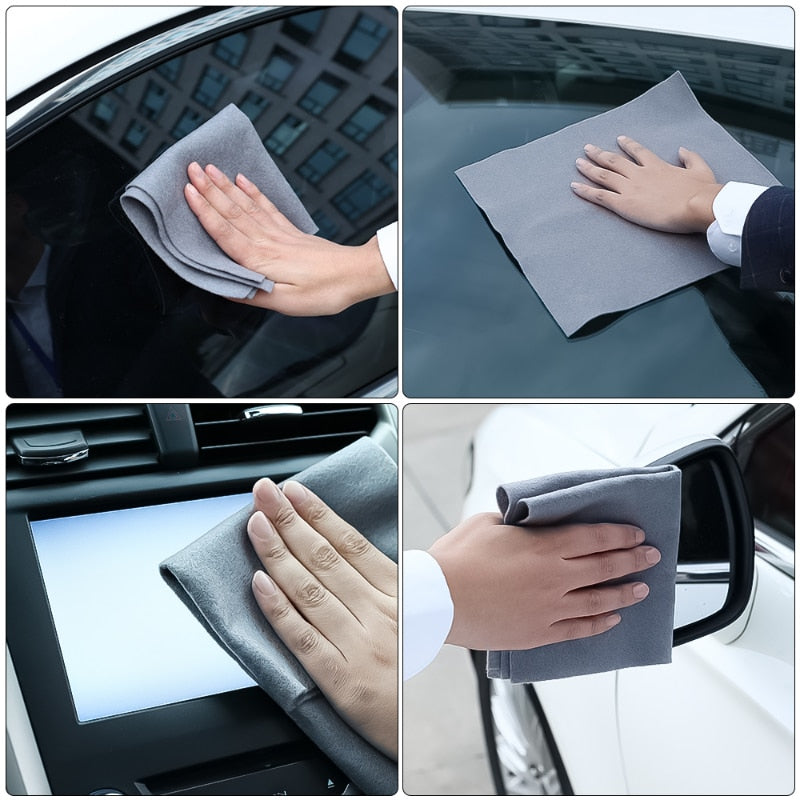 5Pcs Magic Cleaning Cloth Thickened Reusable Microfiber Washing Rags No Trace Glass Wipe Towel for  Kitchen Mirrors Auto Windows