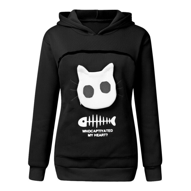 Cat Lovers Hoodies Cuddle Pouch