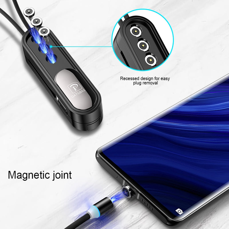 3 in 1 Magnetic USB Cable With Magnetic