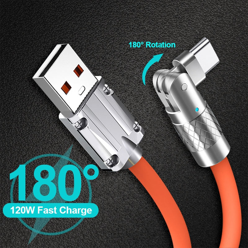 180° Rotating Fast Charge Cable