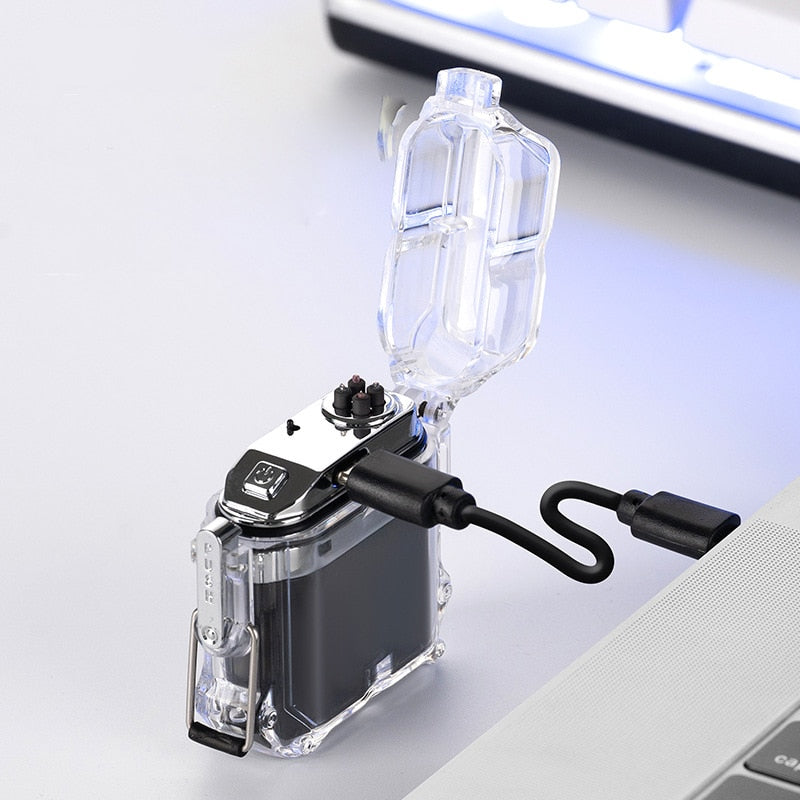 Transparent Waterproof Double Arc Lighter