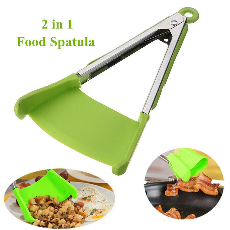 2-in-1 Smart Kitchen Spatula and Tongs