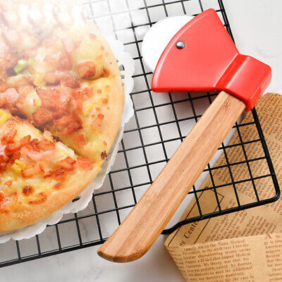 Axe Pizza Cutter with Bamboo Handle